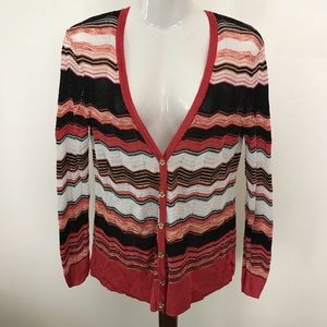 ZOZO knitted Button front blouse size Medium